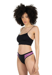 Tanga Nero - linea Bloomin (1)