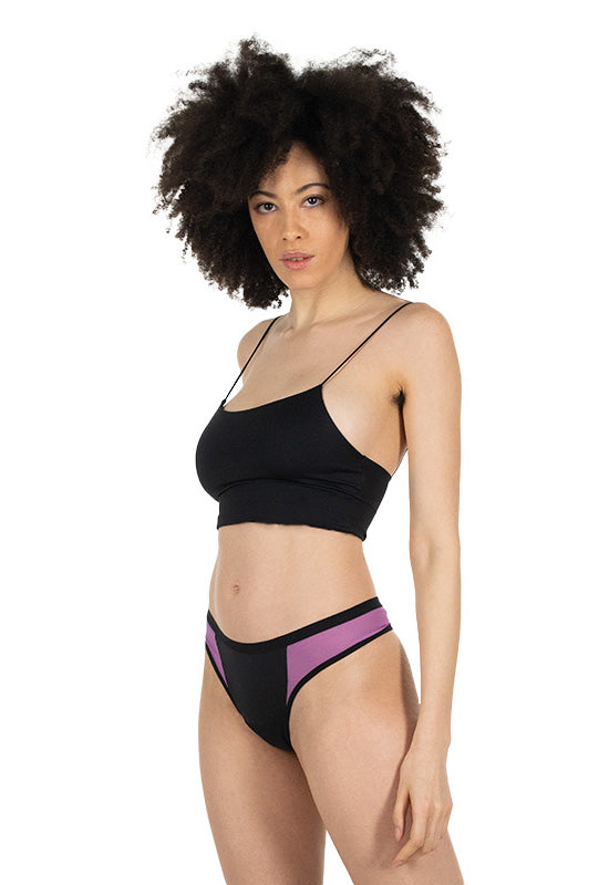 Tanga Nero - linea Bloomin (1)
