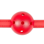 Ball Gag Red With Holes - Gag Ball Easytoys