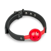 Ball Gag Red With Holes - Gag Ball Easytoys