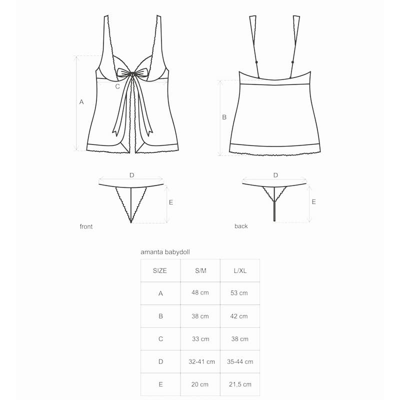 Amanta Babydoll & Thong - Baby Doll Obsessive